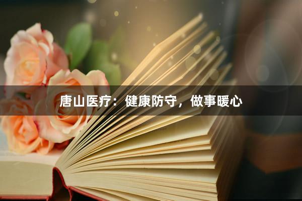 唐山医疗：健康防守，做事暖心